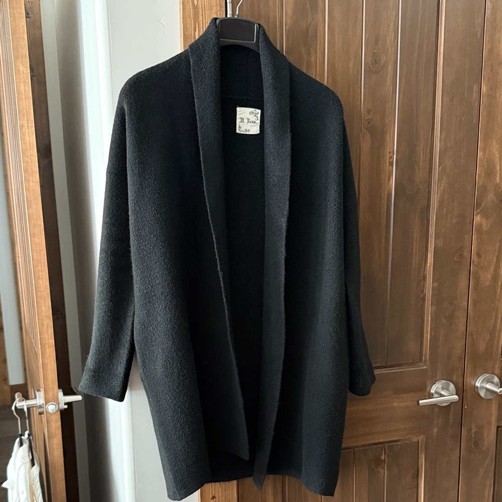 M. Rena Classic Black Women's Cardigan